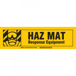 3.5" x 12" Polyester Hazmat Response Equipment Label_noscript