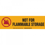 3.5" x 12" Polyester Not for Flammable Storage Label_noscript