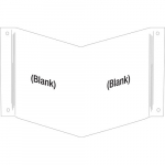 12" x 18" Polyethylene Blank Sign, White_noscript