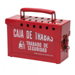 Spanish 13 Lock Portable Metal Lock Box_noscript