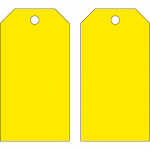 5.75" x 3" Polyester Blank Accident Prevention Tag_noscript