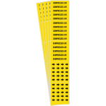 0.25 - 0.75" Pipe Marker "Compressed Air", Yellow