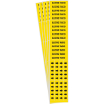 0.25 - 0.75" Pipe Marker "Electric Traced", Yellow_noscript