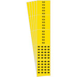0.25 - 0.75" Pipe Marker "Feed", Vinyl, Yellow_noscript