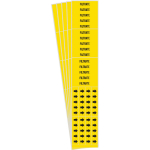 0.25 - 0.75" Pipe Marker "Filtrate", Vinyl, Yellow