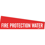 8" Pipe Marker "Fire Protection Water", Vinyl_noscript