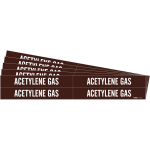 0.75 - 2.375" Pipe Marker "Acetylene Gas", Brown_noscript