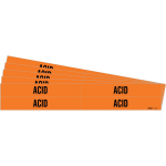 0.75 - 2.375" Pipe Marker "Acid", Vinyl, Orange_noscript