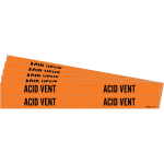 0.75 - 2.375" Pipe Marker "Acid Vent", Vinyl, Orange_noscript