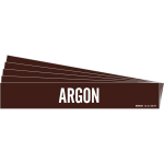 8" Pipe Marker "Argon", Vinyl, Brown_noscript