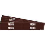 0.75 - 2.375" Pipe Marker "Argon", Vinyl, Brown_noscript