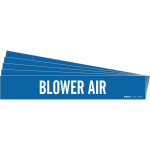 8" Pipe Marker "Blower Air", Vinyl, Blue_noscript