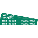 0.75 - 2.375" Pipe Marker "Boiler Feed Water", Green_noscript