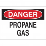 10" x 14" Fiberglass Danger Propane Gas Sign_noscript