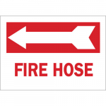 10" x 14" Fiberglass Fire Hose Sign_noscript