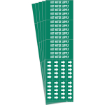 0.25 - 0.75" Pipe Marker "Hot Water Supply", Green