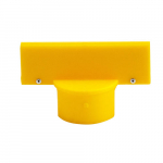 1.75" x 5" Yellow Polyethylene Post Sign Adapter_noscript
