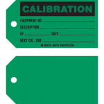 5.75" x 3" Paper Calibration Equipment No Description...