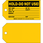 5.75" x 3" Paper Hold - Do Not Use! Production Tag