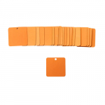 2" x 2" Aluminum Blank Valve Tag, Orange_noscript