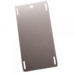 2.5" x 5" Stainless Steel Blank Tag, Black_noscript