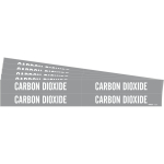 0.75 - 2.375" Pipe Marker "Carbon Dioxide", Gray_noscript