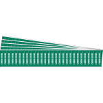 0.25 - 0.75" Pipe Marker "Carbon Dioxide", Green