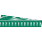 0.25 - 0.75" Pipe Marker "Cold Water", Green
