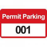 Bumper Decal w/ Legend: Parking Permit 001_noscript