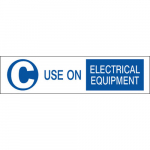1.5" x 6" Vinyl C Use On Electrical Equipment Label_noscript