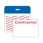 2-Part, 1-Day Td Badge w/ Legend: Contractor