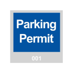 Decal w/ Legend: Parking Permit 201_noscript