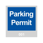 Decal w/ Legend: Parking Permit 301_noscript