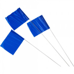 5" x 4" x 30" Plastic, Steel Marking Flag, Blue_noscript