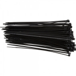 0.14" x 8" Black Nylon Valve Tag Cable Tie