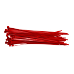 0.14" x 8" Red Nylon Valve Tag Cable Tie