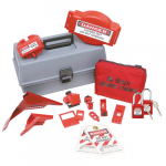 Combination Lockout Toolbox with Safety Padlocks