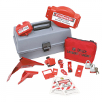 Combination Lockout Toolbox with Steel Padlocks