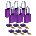150327 Aluminum Lockout Padlock, Purple