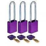 150300 Aluminum Lockout Padlock, Purple_noscript