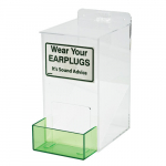 45407 13" x 6" x 8" Acrylic Ear Plug Dispenser_noscript