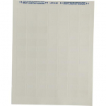 132408 1.33" x 1" Clear/White Polyester Label_noscript
