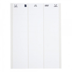24569 1" x 2.5" White Polyester LabelLAT-21-747-1