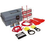 45600 Bilingual Cable Lockout Kit, Polyethylene, Gray_noscript