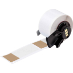 Self-Laminating Cable Labels, 2.5x1", Brown/Clear_noscript