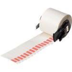 Self-Laminating Cable Labels, 1.5 x .25", Red/Clr_noscript