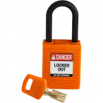 150230 Nylon Lockout Padlock, Orange_noscript