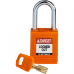 150320 Nylon Lockout Padlock, Orange_noscript