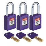 150229 Nylon Lockout Padlock, Purple_noscript