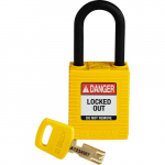150232 Nylon Lockout Padlock, Yellow_noscript